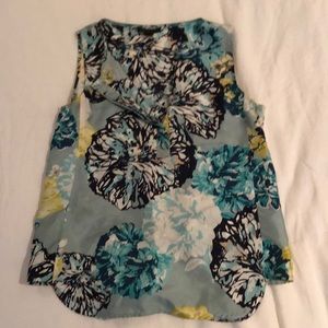 Jcrew silk flowered top
